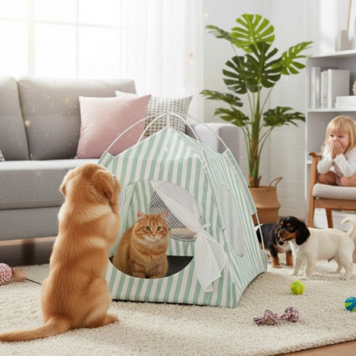 Evcil Hayvan Katlanabilir Oyun Çadırı