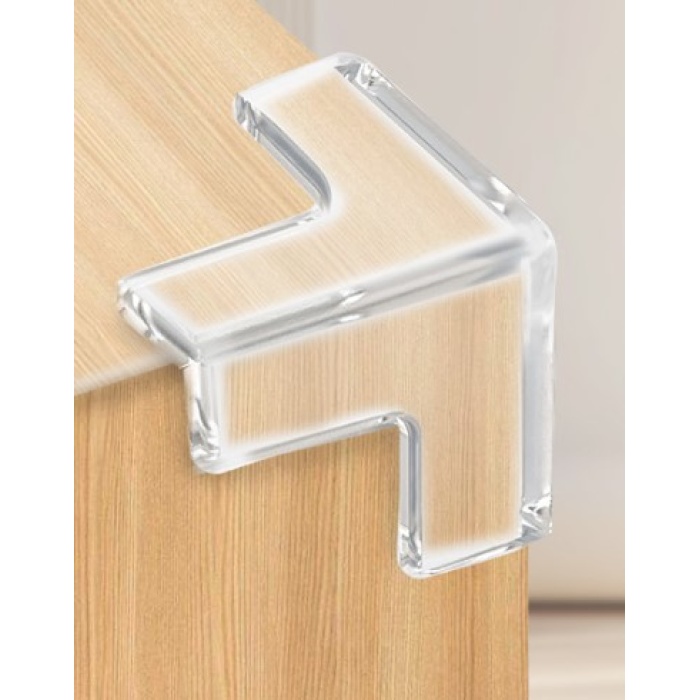 8li Set Silikon Şeffaf Masa Kenarı Koruma Aparatı
