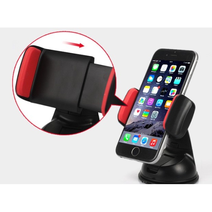 Araç İçi Torpido ve Cam Vakumlu Kısa Boy Telefon Tutucu