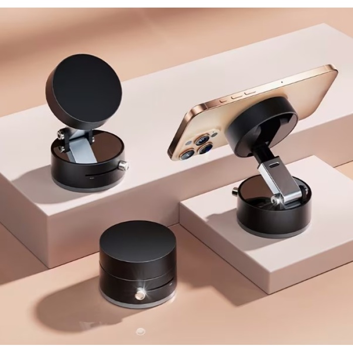 Mıknatıslı Katlanabilir Telefon Tutucu - Torpido ve Cam Uyumlu