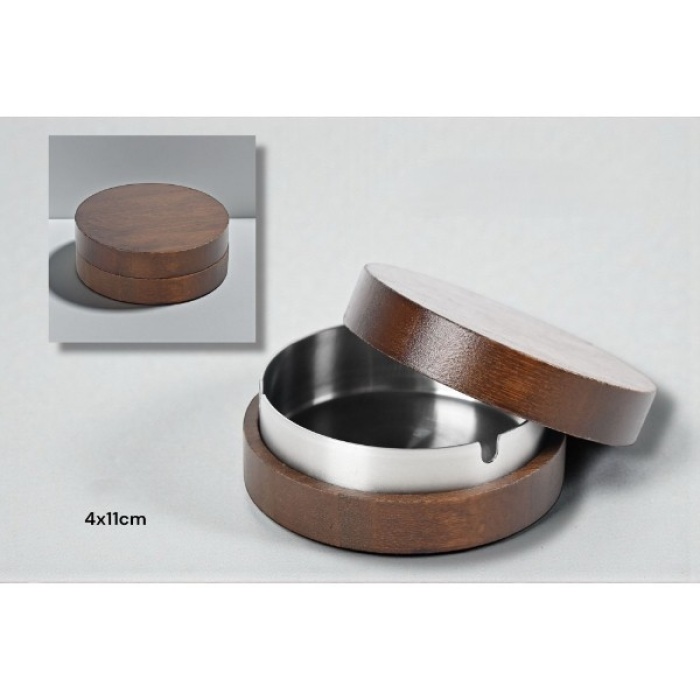 Kahverengi Bambu Kapaklı Küllük