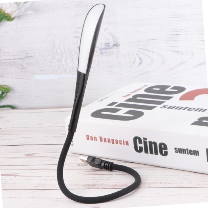 Kompakt USB Siyah 14 Ledli 3 Kademeli Dokunmatik Okuma Lambası