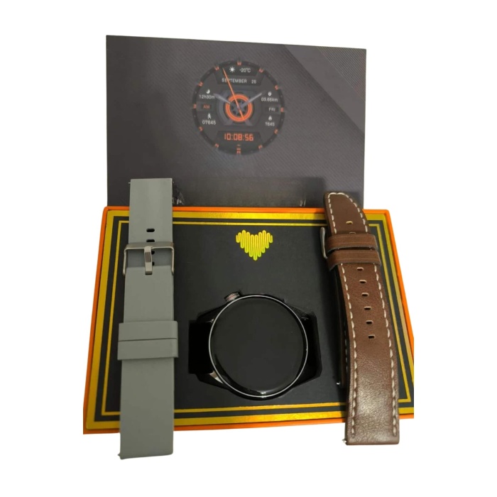 Yuvarlak Kasa 46mm Akıllı Saat Android Ve IOS Uyumlu Uyku ve Sağlık Takibi