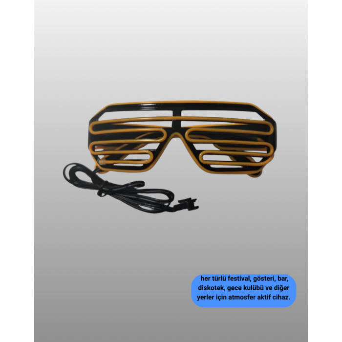 Parti ve Festival İçin LED Işıklı Eğlence Gözlüğü