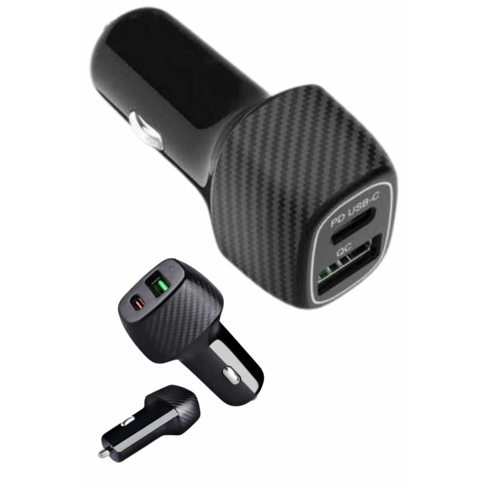 Araç İçi Hızlı Şarj Soketi 38W Oto Çakmaklık Type-C Araba Çakmaklık