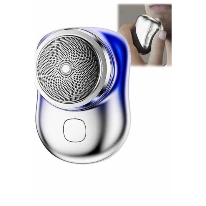 Mini Sıfır Sakal Yanak Tıraş Makinesi USB Şarjlı Sıfır Sakal Taşınabilir Korumalı