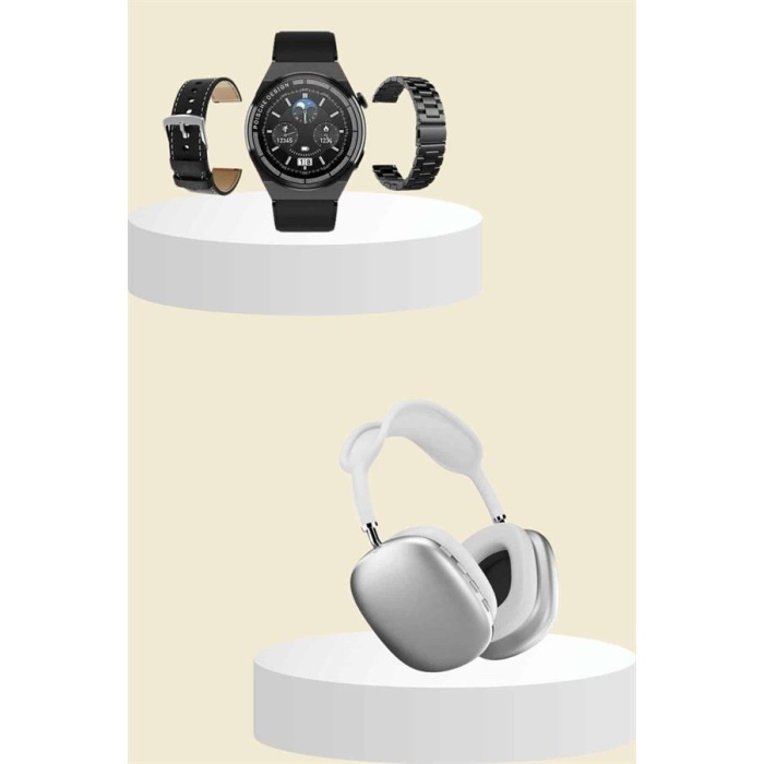 Yeni Nesil Sesli Görüşme Akıllı Saat ve Powerbank Çoklu Şarj Girişli Bluetooth Kulaklık Nabız Ölçer