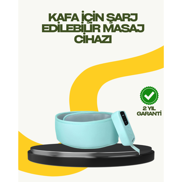 Isıtmalı Baş Masaj Aleti Rahatlatıcı ve Stres Giderici Tasarım