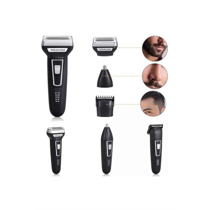 3lü Set Saç Sakal Kesme Traş Makinesi Burun Kılı Alma Tıraş Makinesi