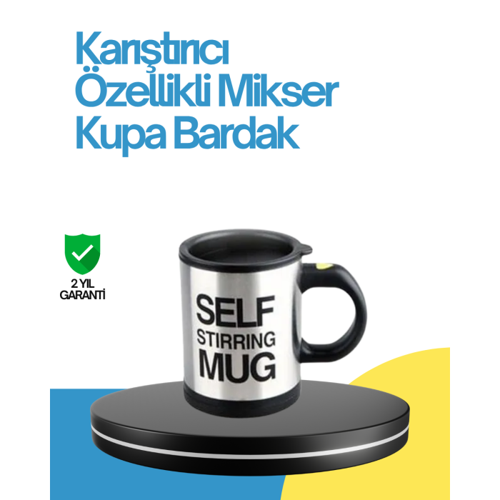 Kendi Kendini Karıştıran Termos Kupa – Pratik, Güçlü Motorlu ve Termos Özellikli