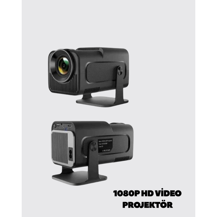 Uzun Ömürlü Lamba ve Dahili Hoparlörlü Ev Sinema Projektörü