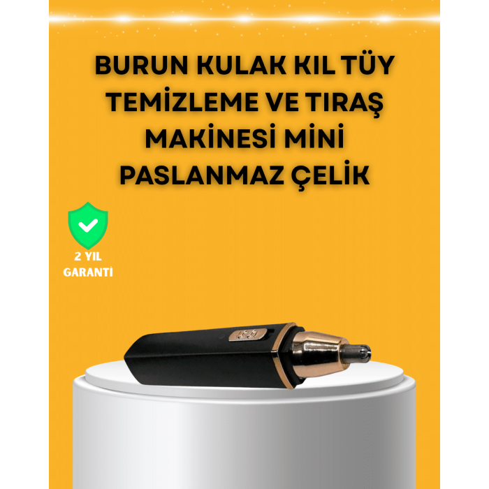 USB Şarjlı Sessiz Burun ve Kulak Kılı Temizleme Cihazı