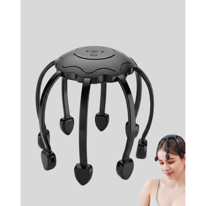 Elektrikli Kafa Masaj Aleti Çok Noktalı 360 Derece Kapsama