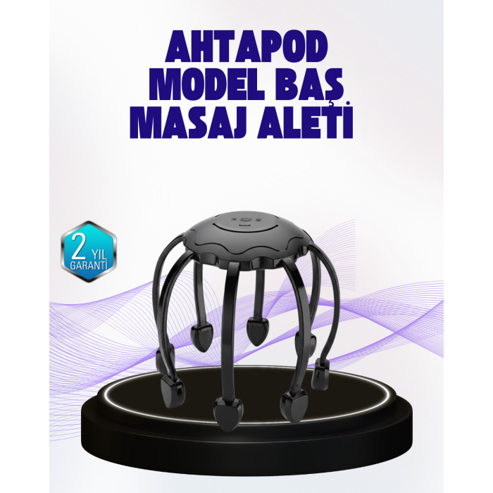 Uyku Destekleyici Saç Derisi Masaj Aleti Sessiz ve USB Şarjlı