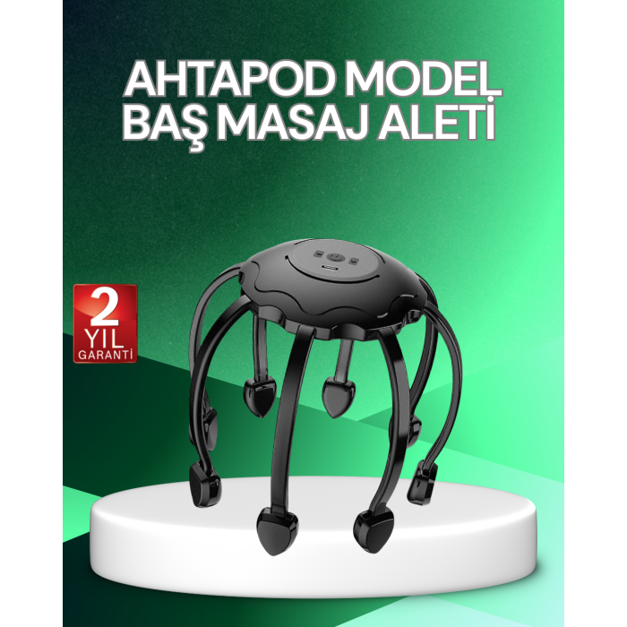 Elektrikli Saç Derisi Masaj Aleti Çok Noktalı Titreşimli Rahatlatıcı Bakım