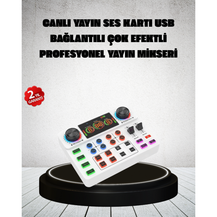 Canlı Yayın ve Karaoke İçin Profesyonel Ses Kartı Bluetooth Destekli
