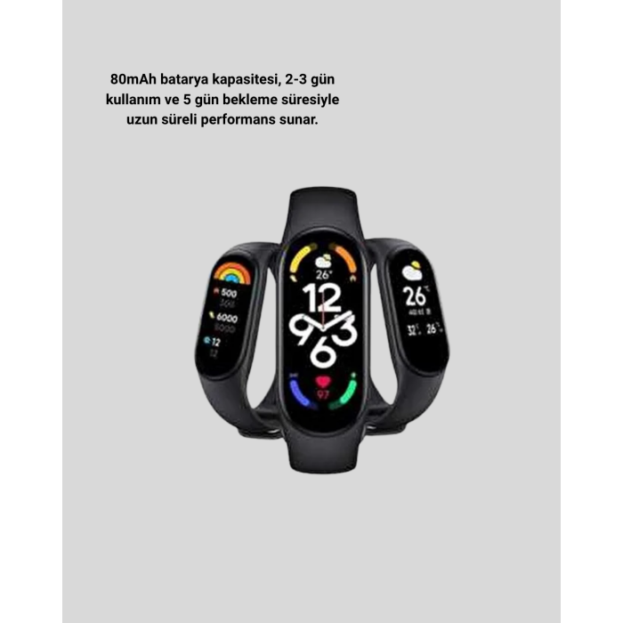 Akıllı Bileklik – Adım Sayar, Kalp Atış Ölçer, Uyku Takipli ve Suya Dayanıklı