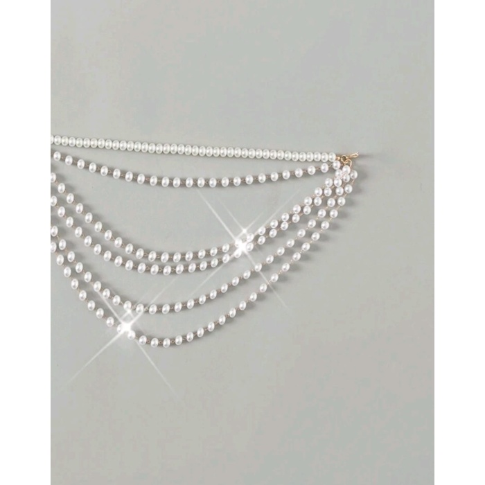 İnci Şıklığıyla Plajlarda Parla – Ayarlanabilir Bikini Zincir Aksesuarı