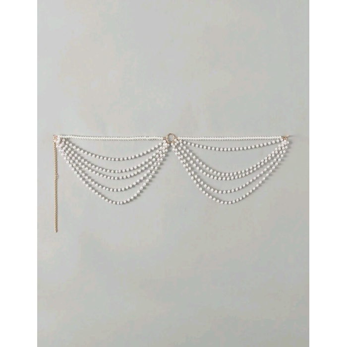 İnci Şıklığıyla Plajlarda Parla – Ayarlanabilir Bikini Zincir Aksesuarı