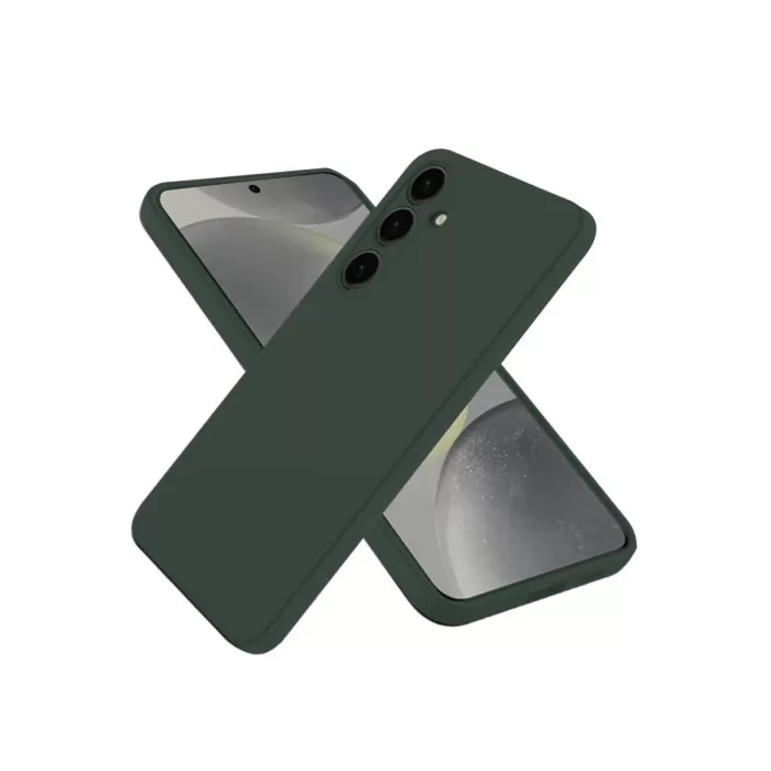 Newface Samsung Galaxy A56 Kılıf Nano içi Kadife Silikon - Koyu Yeşil