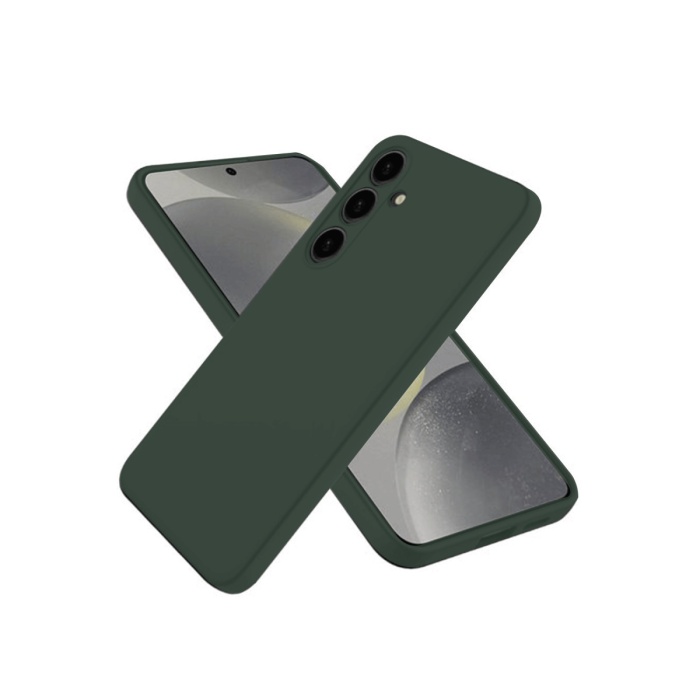 Newface Samsung Galaxy A56 Kılıf Nano içi Kadife Silikon - Koyu Yeşil