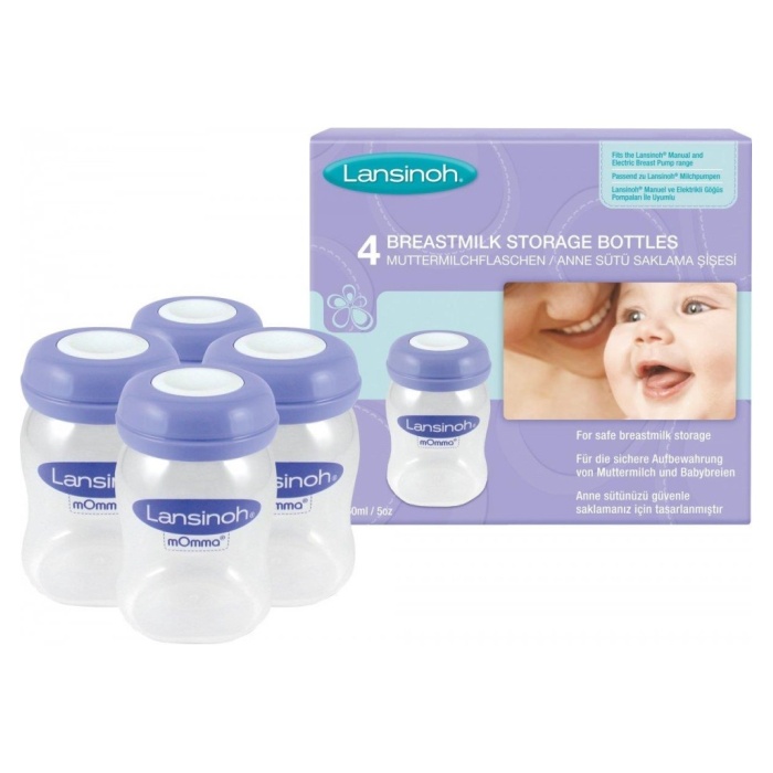 Anne Sütü Saklama Kabı 4Lü