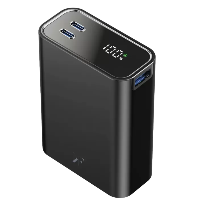 Newface PW501 20.000 mAh Dijital Göstergeli 2 Adet 45W Type-C ve 22.5W USB Çıkışlı Şarj PD Hızlı Şarj Powerbank - Siyah