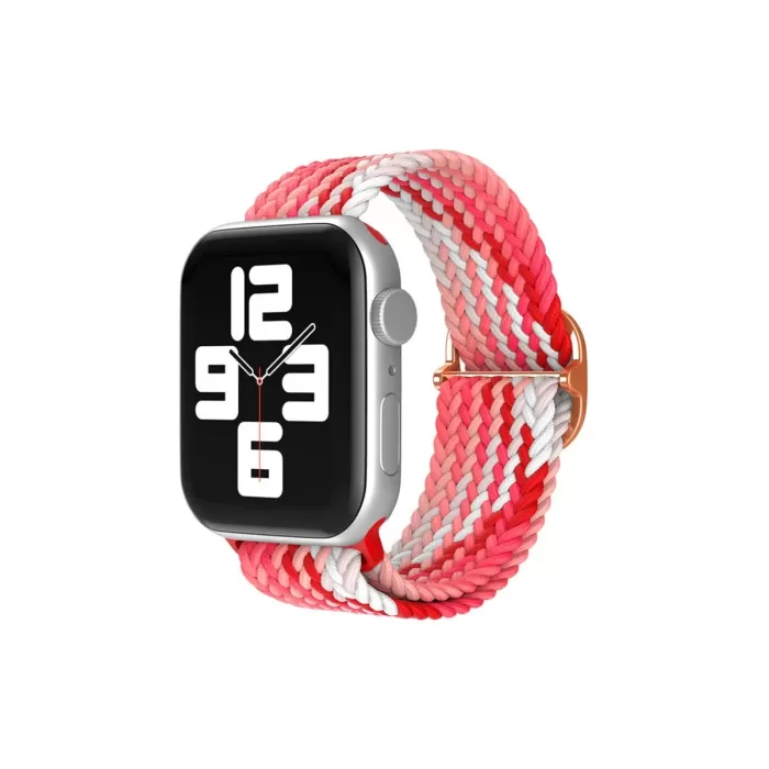 Newface Apple Watch 38mm Star Kordon - Pembe-Kırmızı