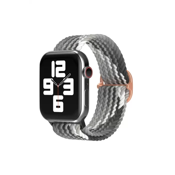 Newface Apple Watch 38mm Star Kordon - Gri-Siyah