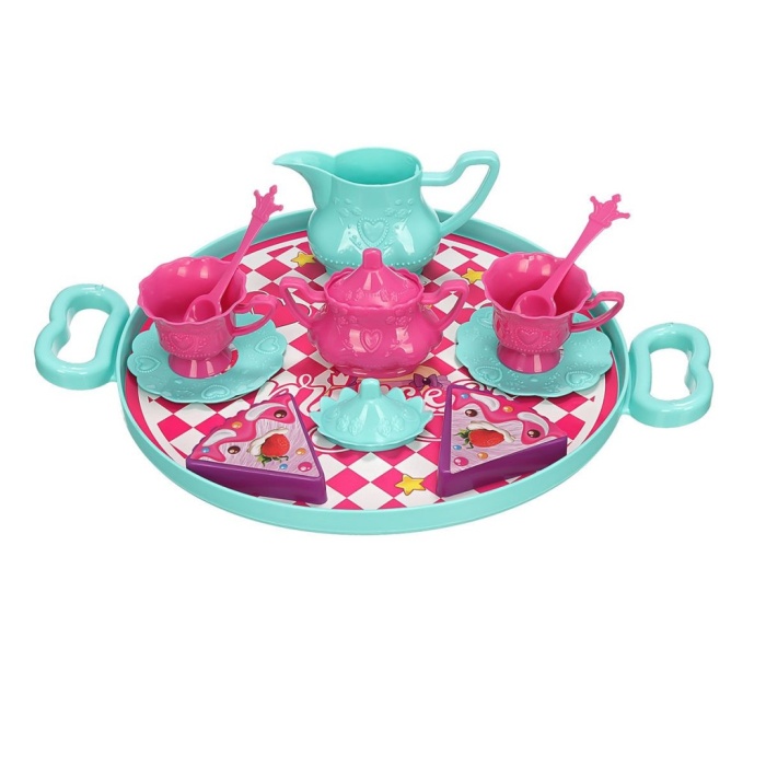 ERN-893 Toys Tepsili Çay ve Kek Seti - Eren Oyuncak