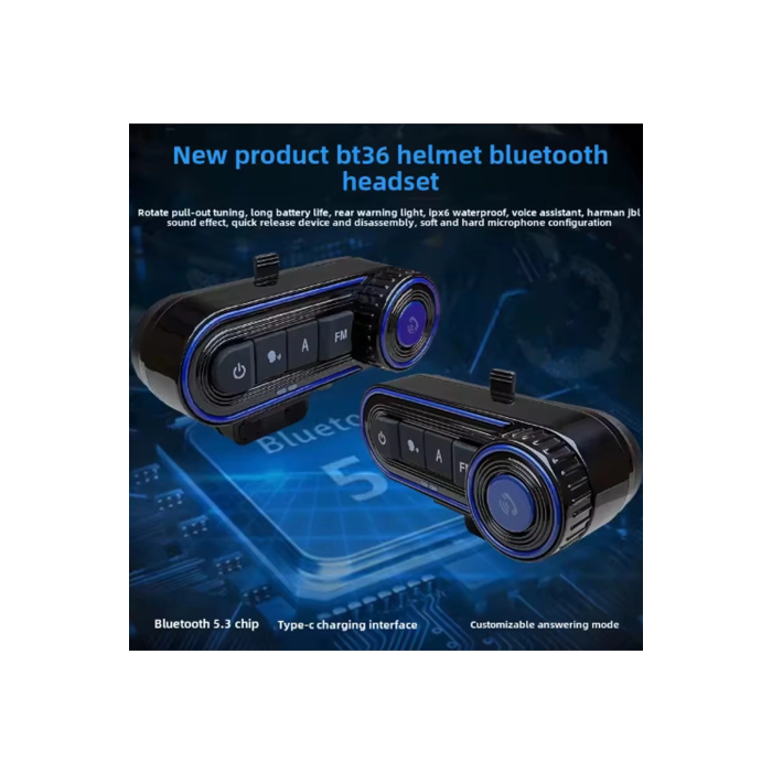 Bt36 Kask Kulaklık Bluetooth Motosiklet Kulaklık Intercom 5.3