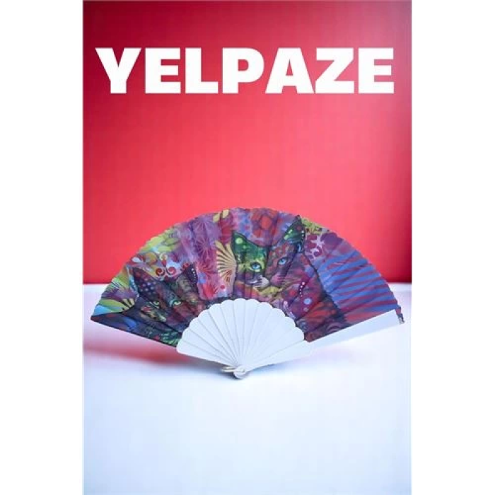 BFS Desenli Yelpaze – Renkli ve Şık Figürlü Tasarım