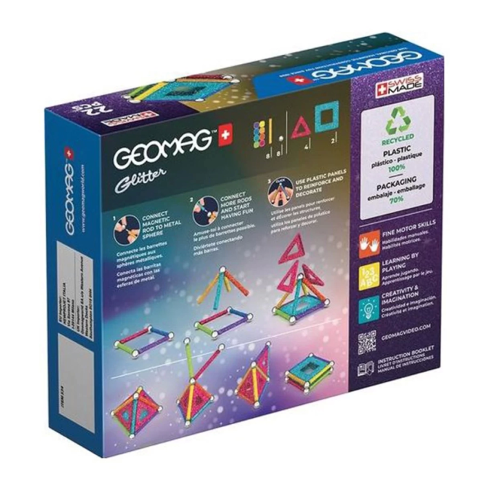BFS   Geomag Glitter Manyetik Zeka Oyunu 22 Parça