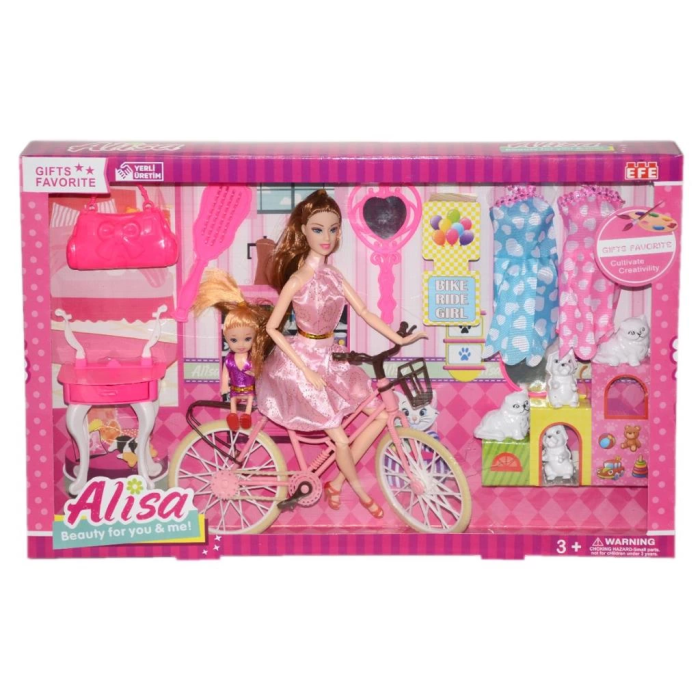 BFS Nessiworld 255 Efe, Alisa ve Bisikleti Oyun Seti / +3 yaş