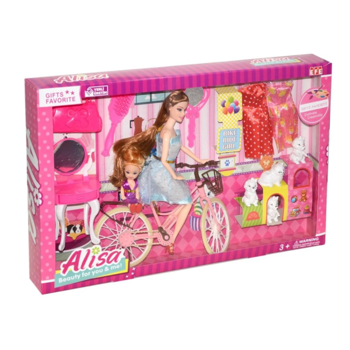 BFS Nessiworld 255 Efe, Alisa ve Bisikleti Oyun Seti / +3 yaş