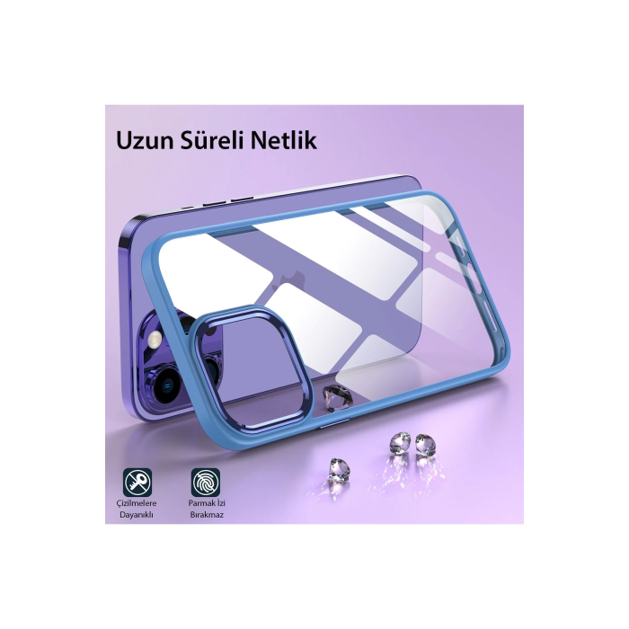 BFS  iPhone 13 Pro Max Kılıf Power Silikon - Lila