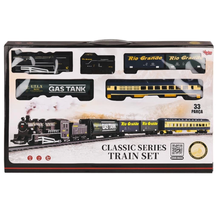BFS  FF-1601C Işıklı ve Sesli 33 Parça Classic Tren - Vardem Oyuncak
