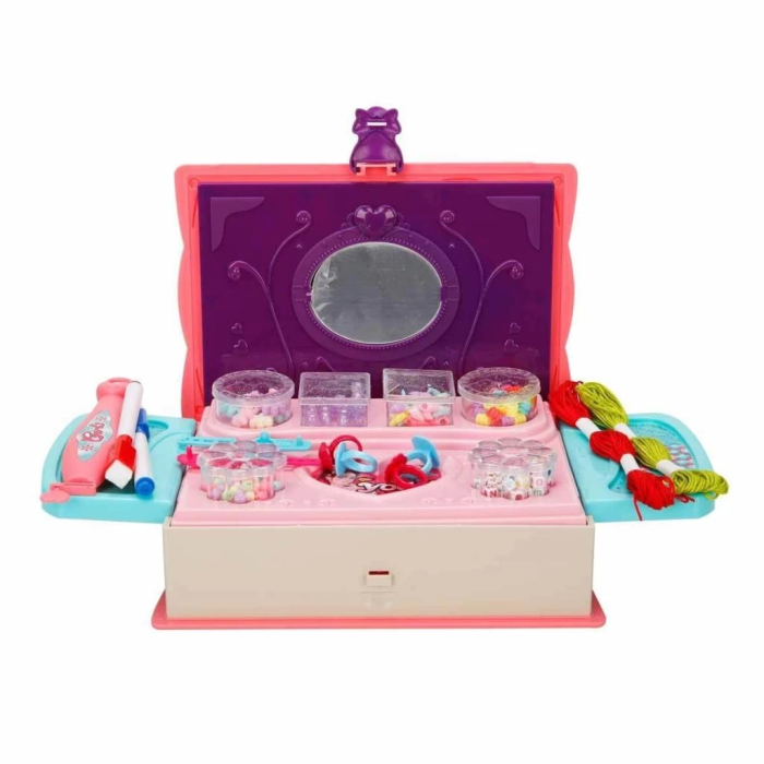 BFS  3662  Pretty Pinky 3ü 1 Arada Boncuk Yapım Seti -Sunman