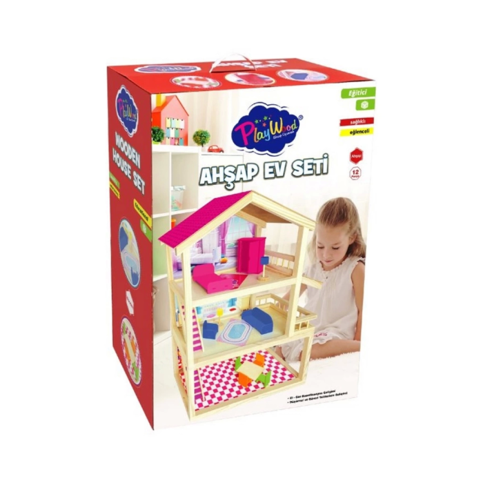 BFS   Oyuncak Ahşap Ev Seti