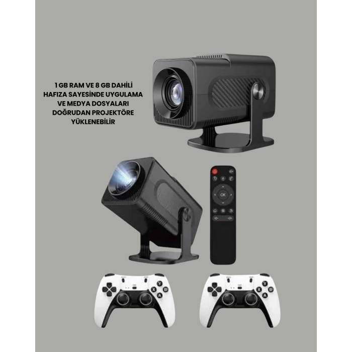 WiFi6 ve Bluetooth 5.4 Destekli LED Projektör - HCS350pro