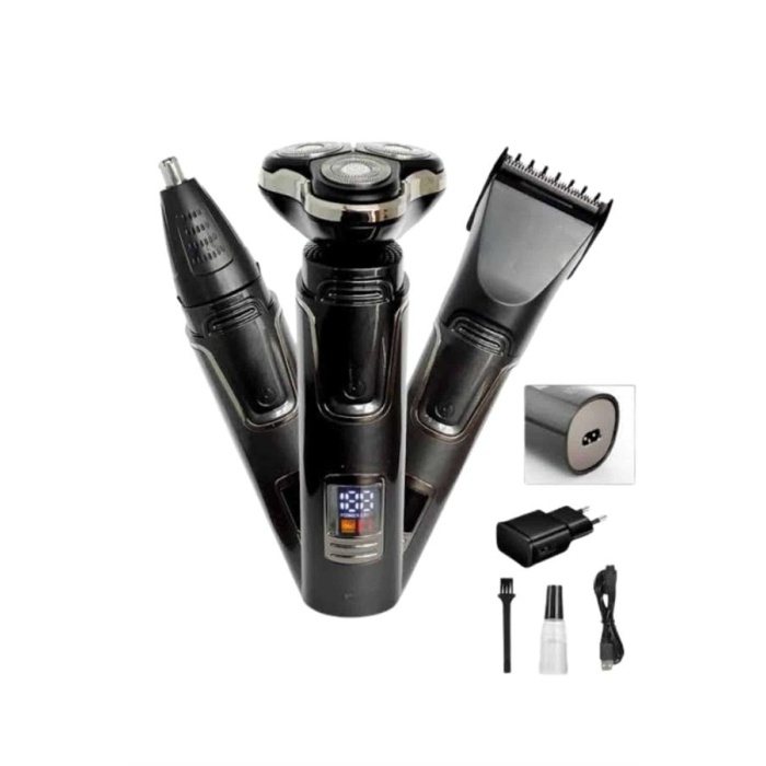 Yüksek Performanslı 3 Başlıklı Profesyonel Şarjlı Islak ve Kuru Kullanıma Uygun