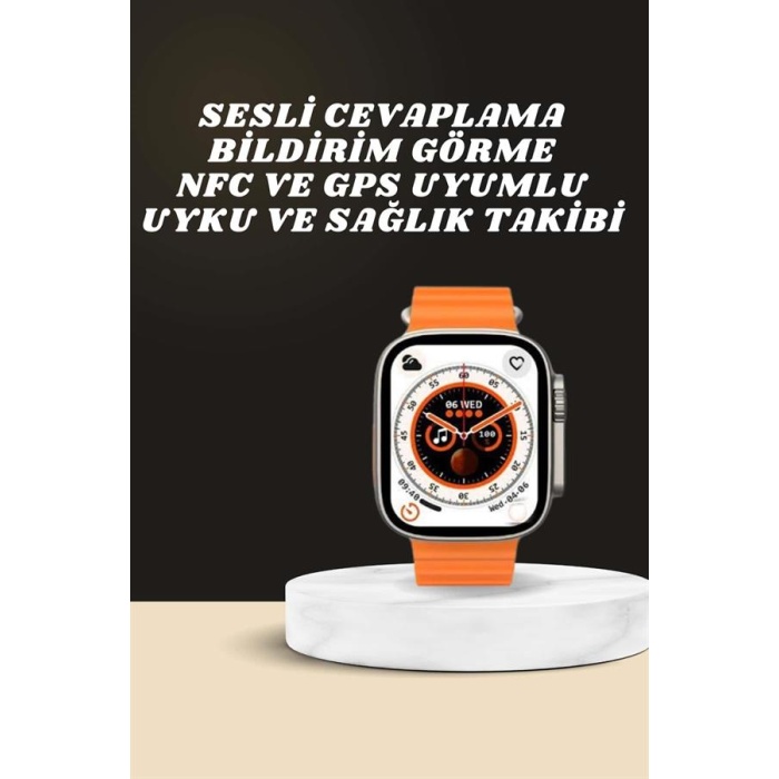 Yeni Nesil Ultra Akıllı Saat Adımsayar Uyku Takibi Nabız Sensörü