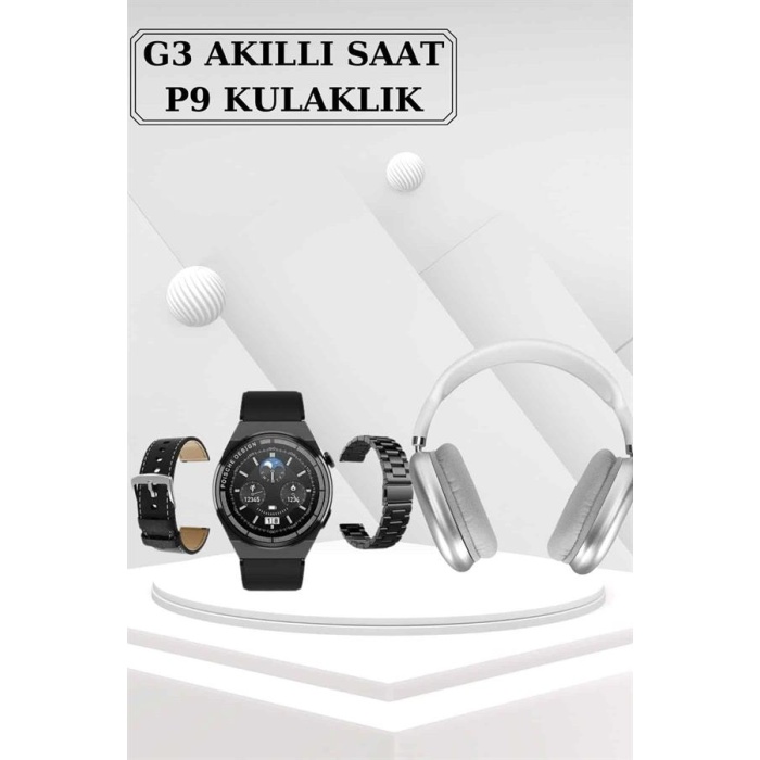 Yeni Nesil Sesli Görüşme Akıllı Saat ve Powerbank Çoklu Şarj Girişli Bluetooth Kulaklık Nabız Ölçer