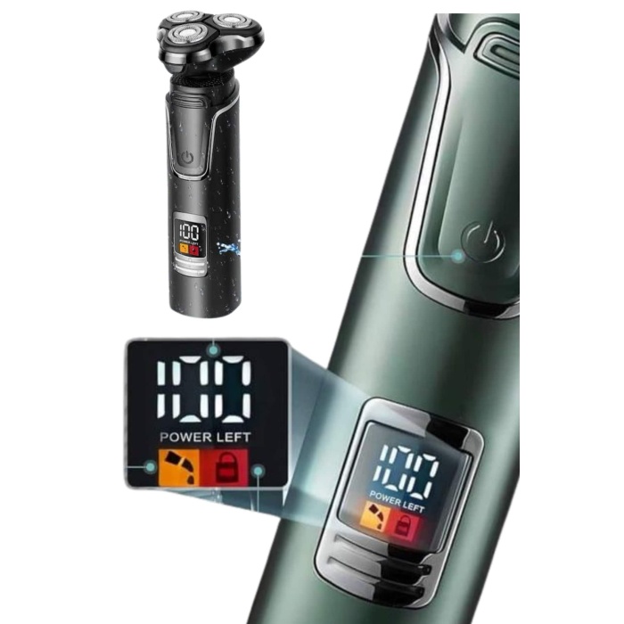 Yüksek Performanslı 3 Başlıklı Profesyonel Şarjlı Islak ve Kuru Kullanıma Uygun