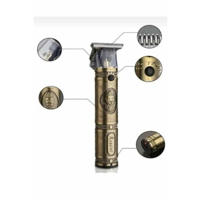 Tıraş Makinesi Şarjlı Çizik Tıraş Paslanmaz Çelik Bıçaklı 4 Taraklı