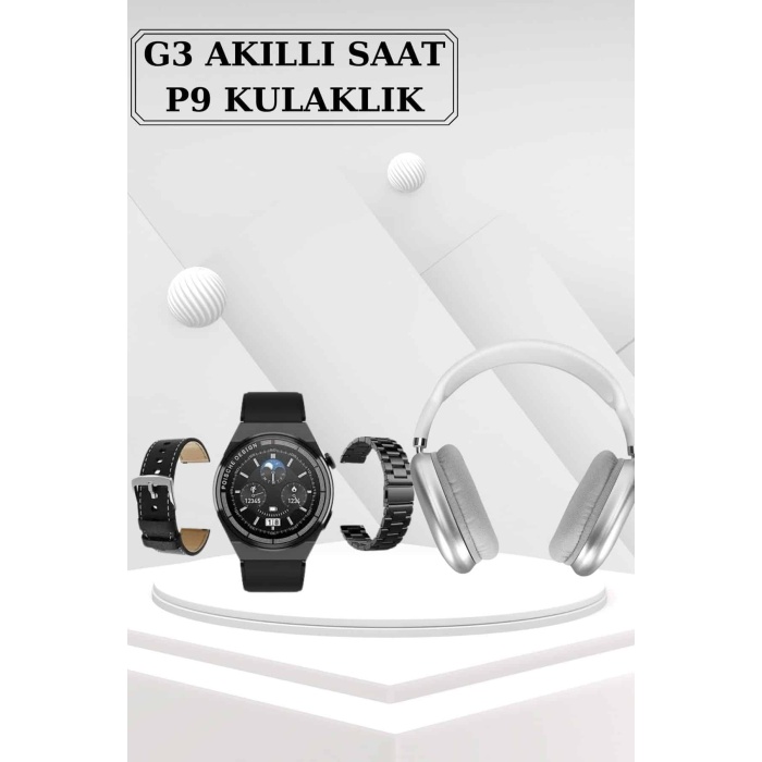 Yeni Nesil Sesli Görüşme Akıllı Saat ve Powerbank Çoklu Şarj Girişli Bluetooth Kulaklık Nabız Ölçer