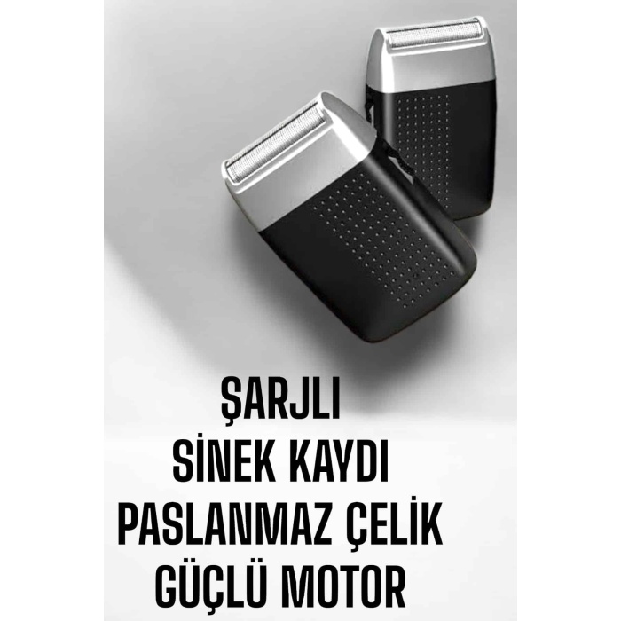 tıraş makinesi Sinek Kaydı Paslanmaz Çelik Taşınabilir Şarjlı