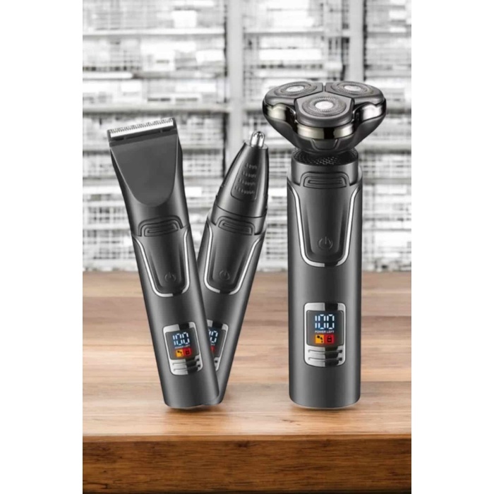 Yüksek Performanslı 3 Başlıklı Profesyonel Tıraş Makinesi