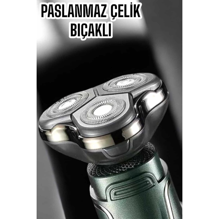 Yüksek Performanslı 3 Başlıklı Profesyonel Tıraş Makinesi