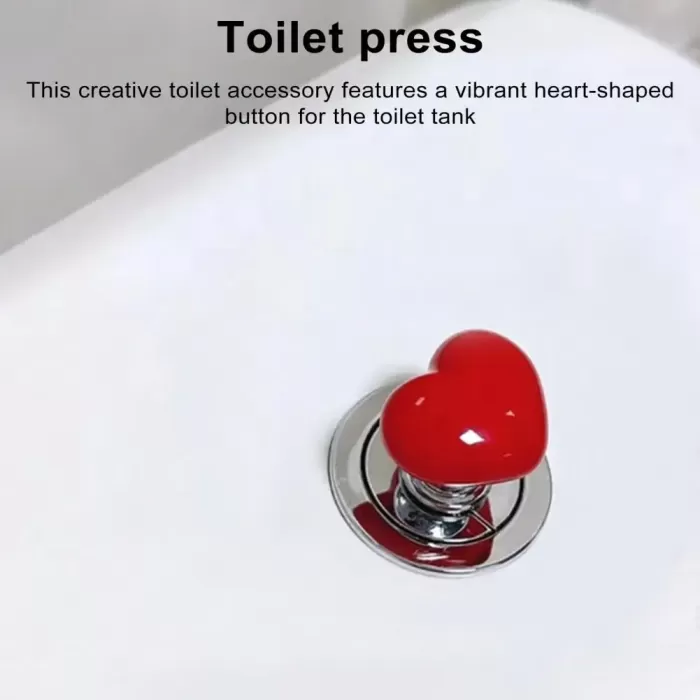 Klozet Sifon Tuşu Kalp Tasarımlı